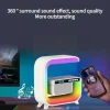 اسپیکر بلوتوثی و شارژر وایرلس و چراغ RGB LED مدل HM-G3