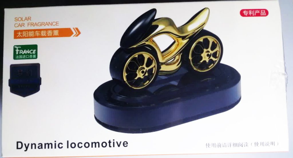 خوشبو کننده خورشیدی خودرو طرح موتور سیکلت