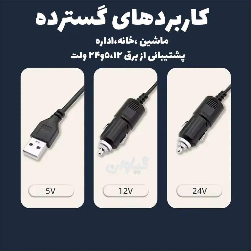 پنکه سه قلو فندکی خودرو مدل F4310 + قرص خوشبو کننده