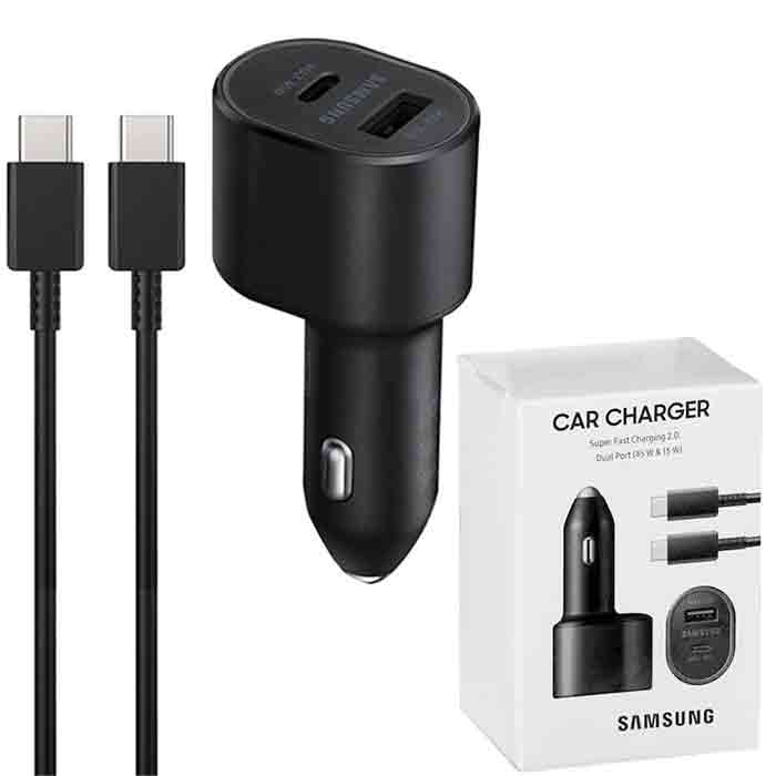 شارژر فندکی سوپر فست شارژ سامسونگ SAMSUNG 45W+15W QC3.0 PD